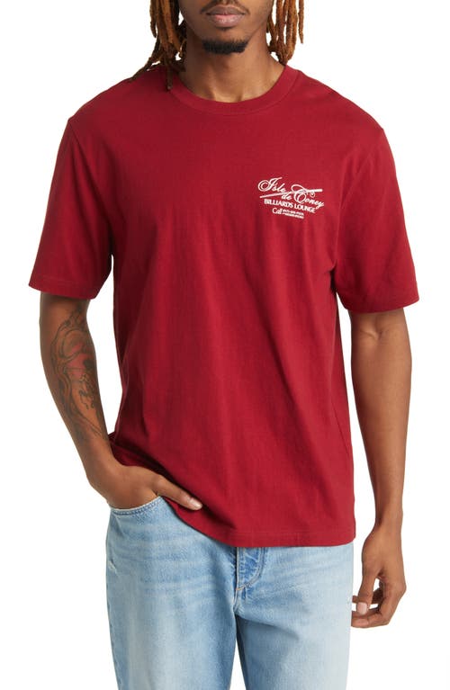 8-Ball Graphic T-Shirt in Rhubarb