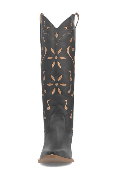 Dingo Rhymin Knee High Western Boot In Black
