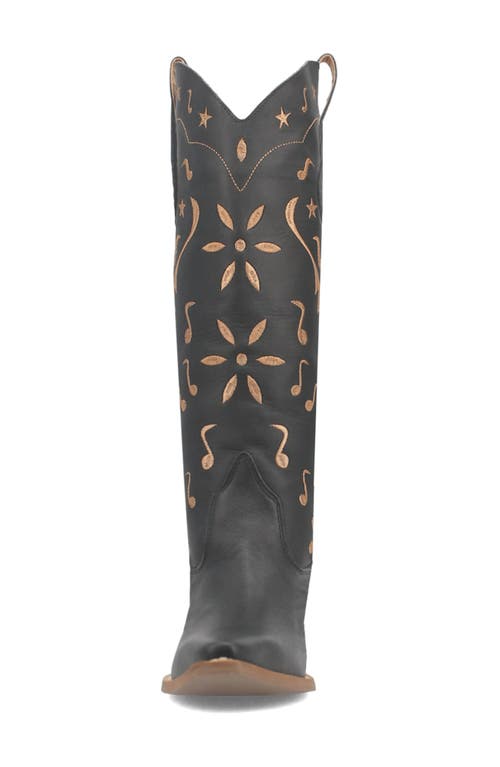 Shop Dingo Rhymin Knee High Western Boot In Black