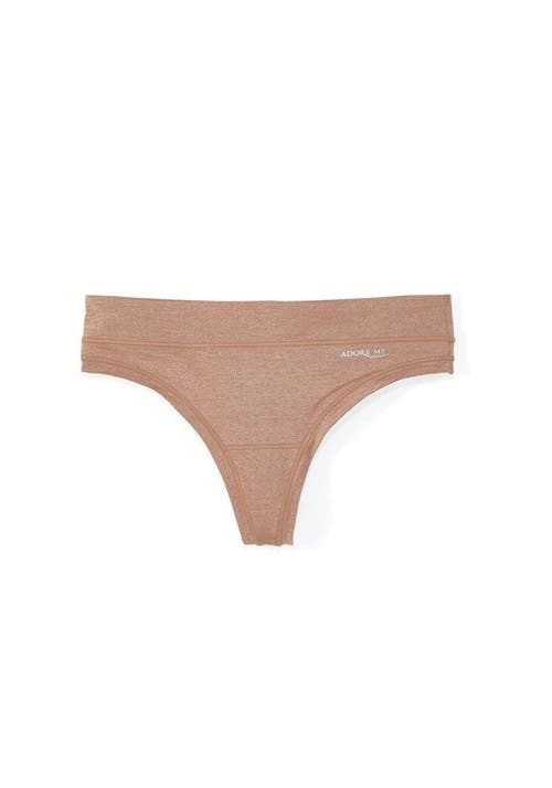 Adore Me Ashling Thong Panties In Medium Beige