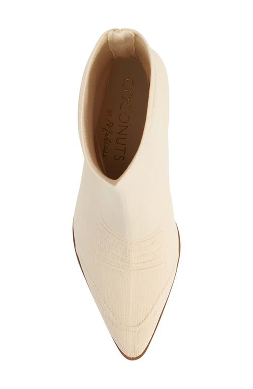 Shop Coconuts By Matisse Lynne Pointed Toe Bootie In Ivory