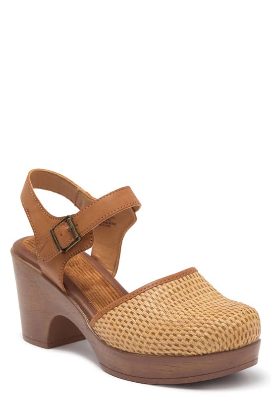 B O C By Born Natasha Ii Platform Sandal In Tan/natural Raffia