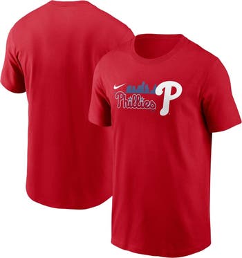 Nike Men's Nike Red Philadelphia Phillies Local Team Skyline T-Shirt