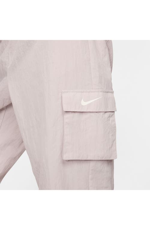 Shop Nike Sportswear Essential Cargo Pants In Platinum Violet/sail