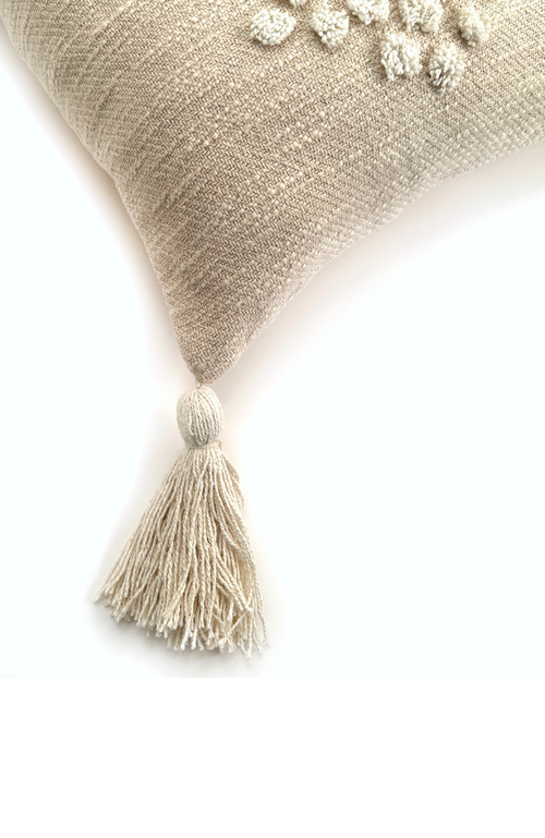 Shop Bit Of Meraki Viha Throw Pillow In Natural