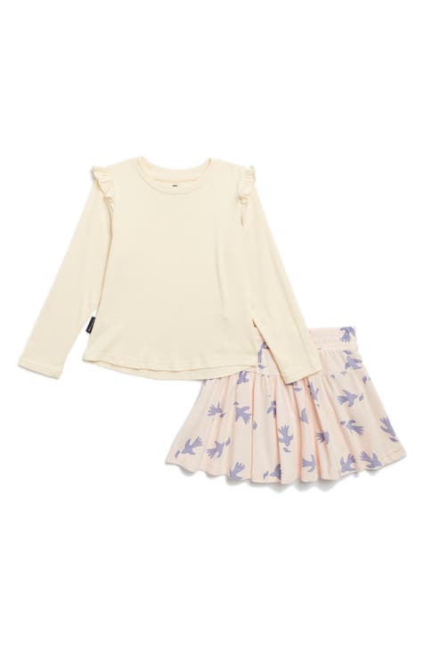 Kids' Dove T-Shirt & Skirt (Toddler, Little Kid & Big Kid)