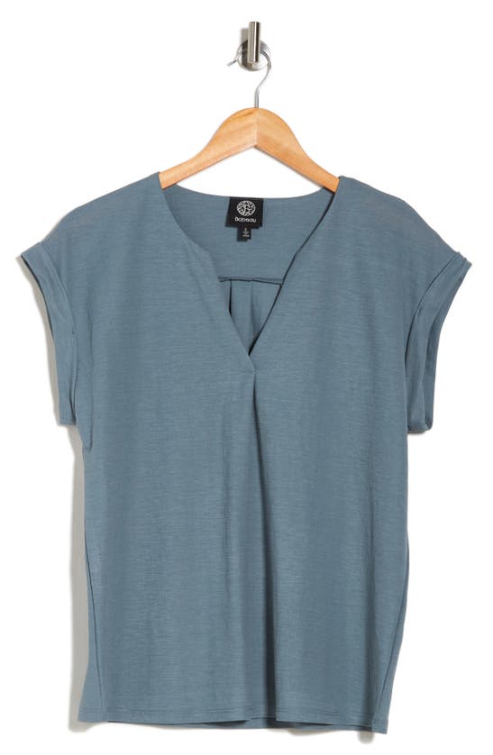 Shop Bobeau Dolman Sleeve Piqué T-shirt In Dusty Teal