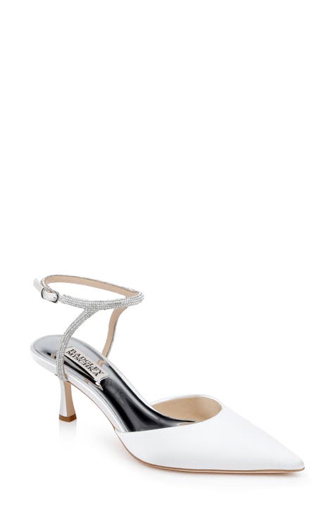 Closed white heels hotsell