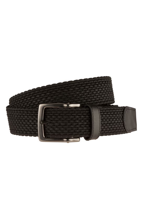 Shop Nike Core Reversible Woven Belt In Black/ Brown