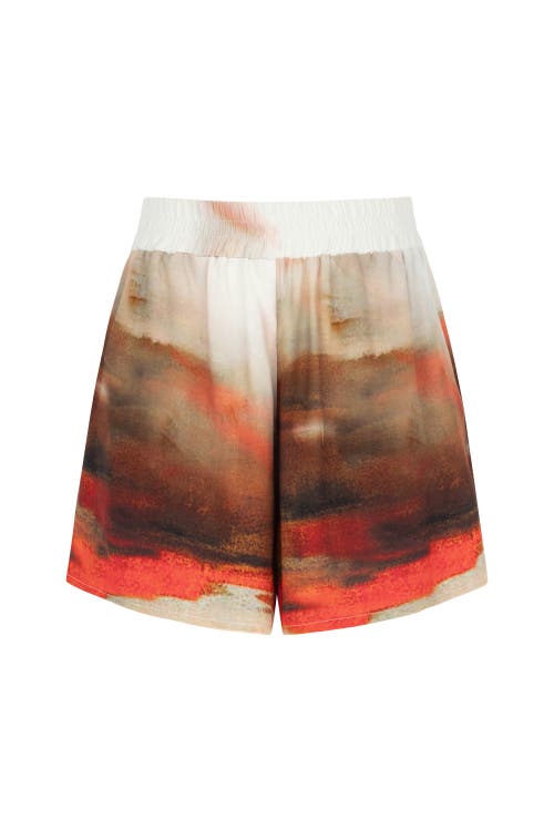 Nocturne Printed High Waisted Shorts in Multi-Colored at Nordstrom