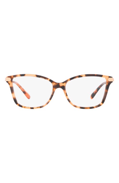 Michael Kors Georgetown 52mm Round Optical Glasses in Pink Tortoise at Nordstrom