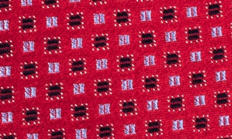 Wrk Neat Silk Tie In Red