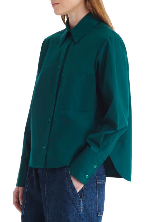 Shop Twp Little Big Joe Cotton Button-up Shirt In Ponderosa Pine