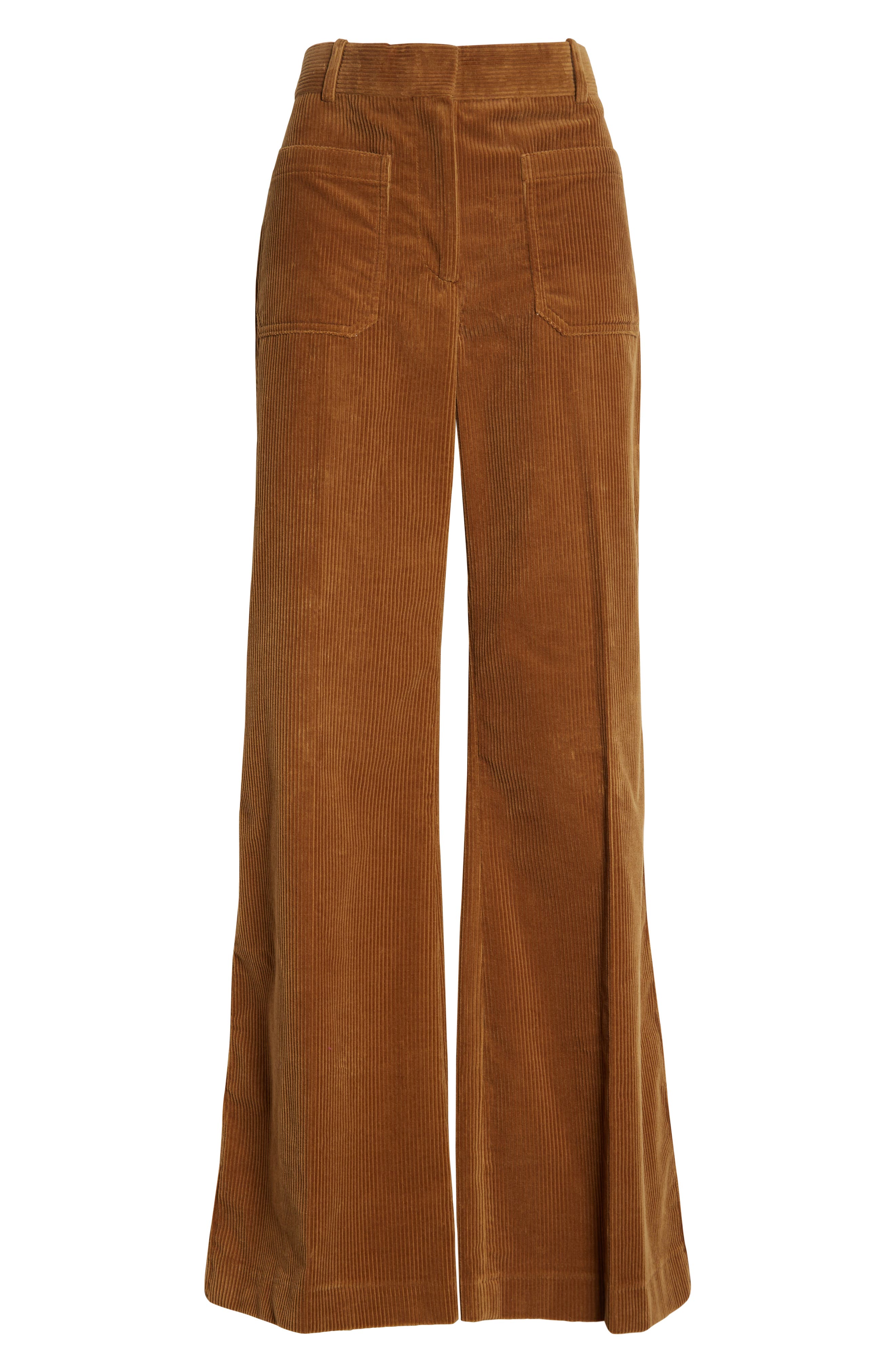 VICTORIA BECKHAM 70s cotton-corduroy wide-leg pants