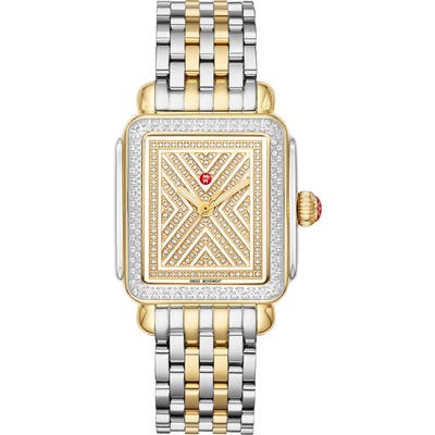 Michele Art Of Deco Diamond Bracelet Watch, 3m X 35Mm (Limited Edition)