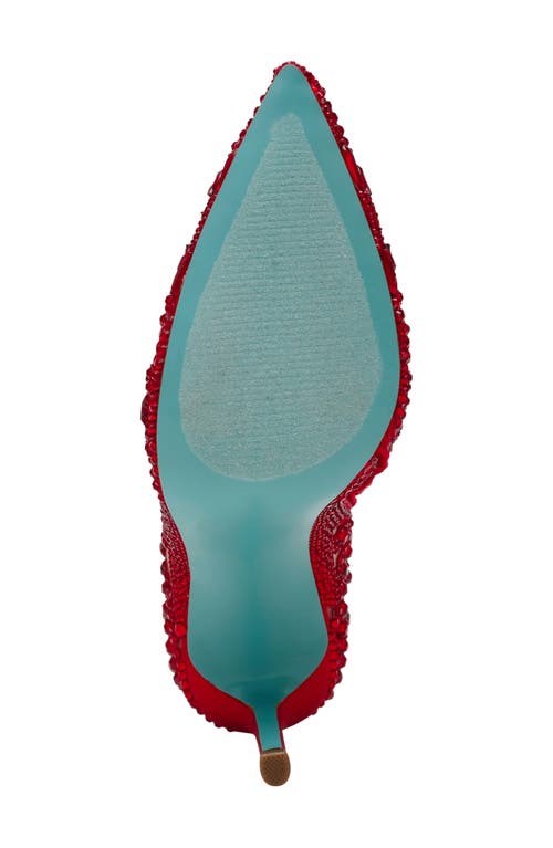 Betsey Johnson Bolt Womens Sheer Pointed Toe Booties In Red
