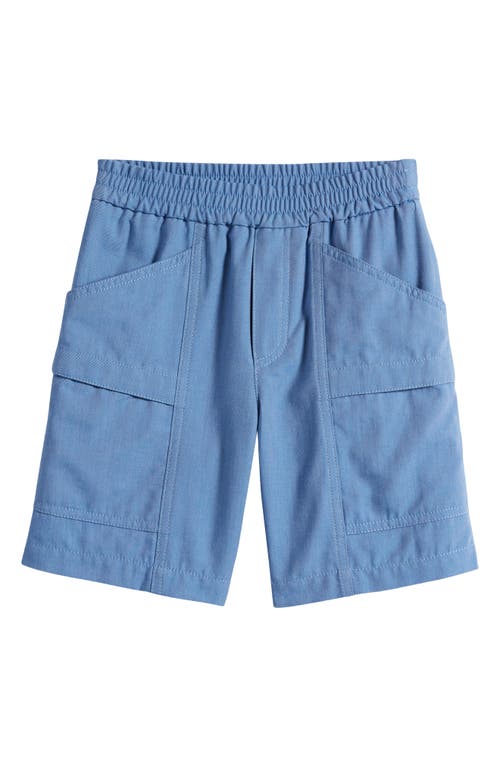 Moncler Kids' Denim Bermuda Shorts Pale Blue at Nordstrom,