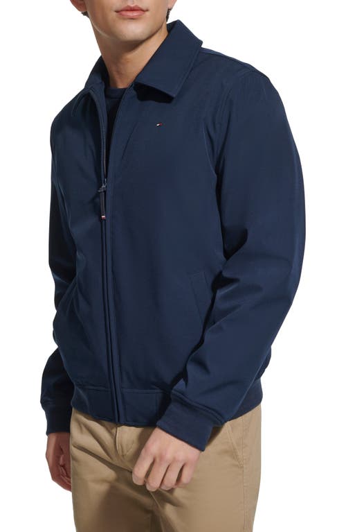 Tommy Hilfiger Water-resistant Soft Shell Zip-up Jacket In Midnight
