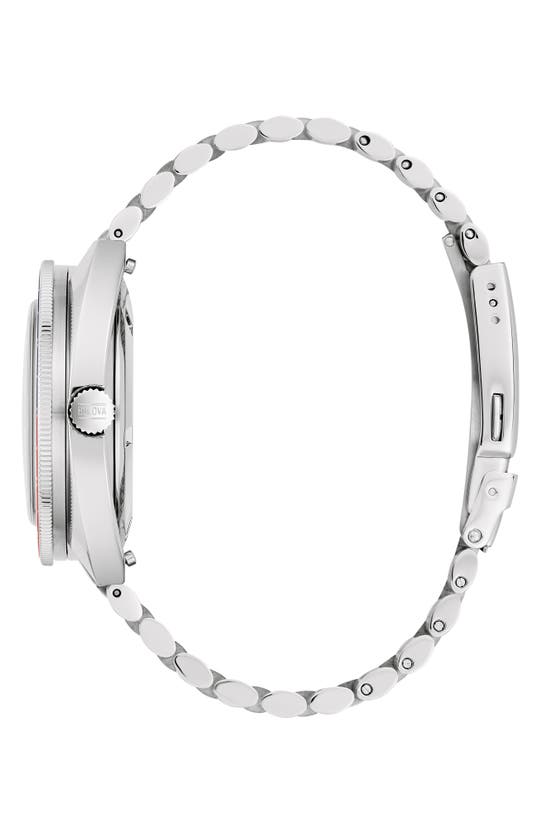 Shop Bulova Oceanographer Automatic Bracelet Watch, 41mm In Silverone