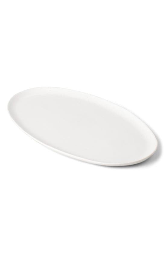 Shop Fable The Oval Serving Platter In Speckled White