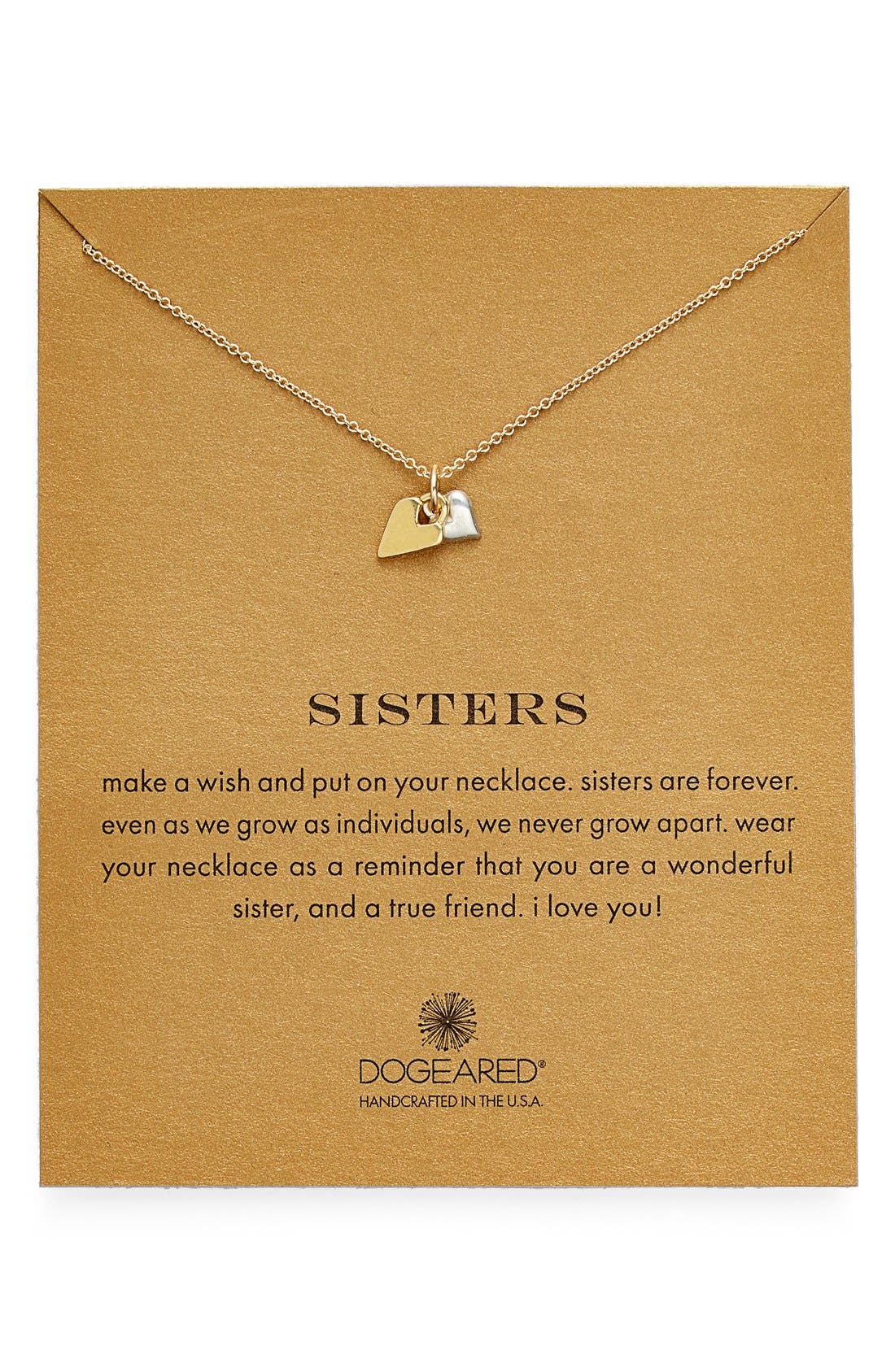 Dogeared 'Reminder Sisters' Pendant Necklace (Nordstrom Exclusive
