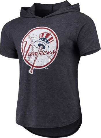 Aaron Judge New York Yankees Majestic Threads Softhand Short Sleeve Player Hoodie T-Shirt - Navy Size: Small