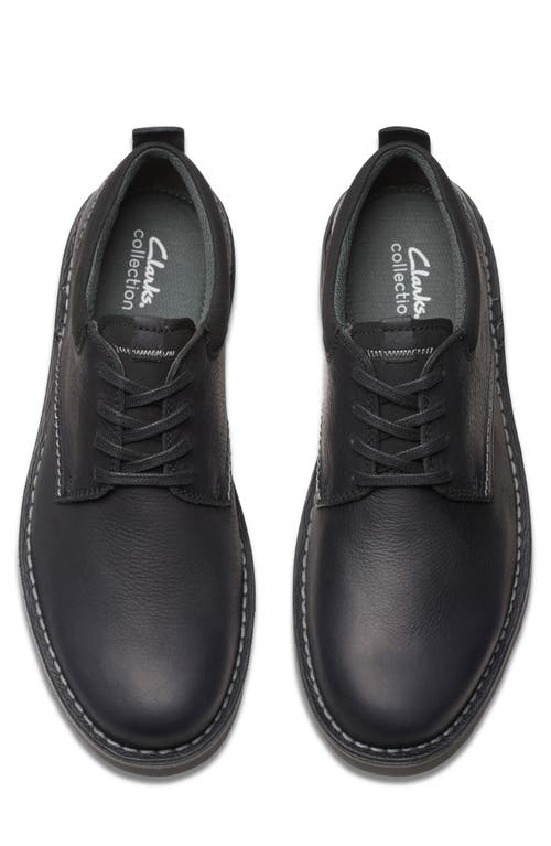 Clarks Eastridge Low In Black Leather In Black Leather