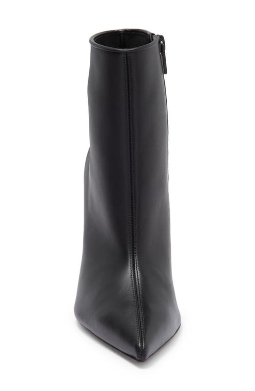 Shop Christian Louboutin Sporty Kate Pointed Toe Bootie In B439 Black/lin Black