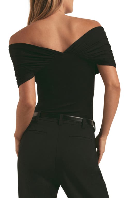 Shop Favorite Daughter The I'm Evolved Off The Shoulder Top In Black