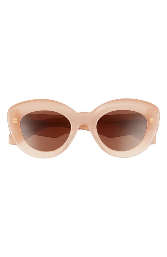 Loewe Pink Butterfly Anagram Sunglasses In Pink/brown