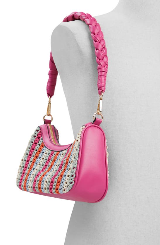 Shop Aldo Emrysx Woven Shoulder Bag In Bright Multi