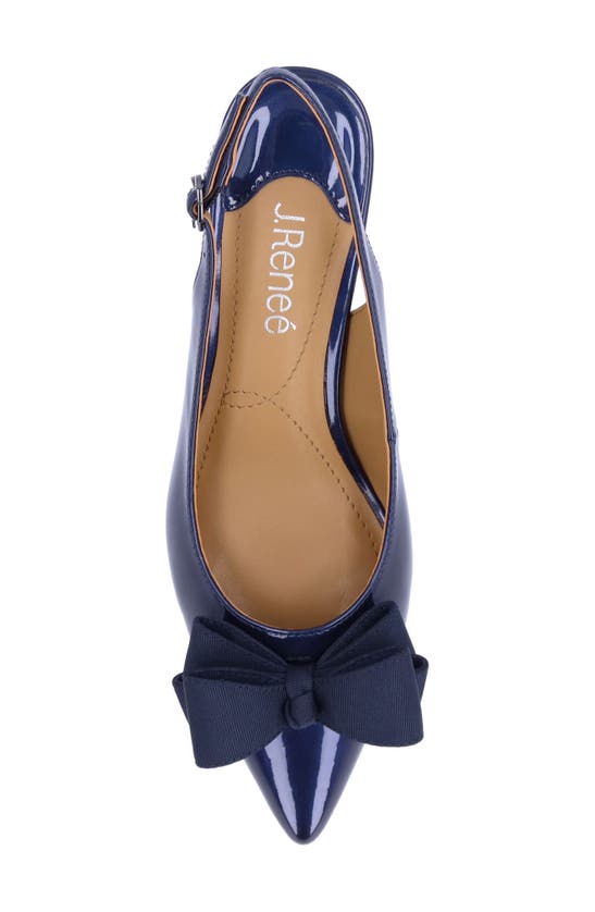 Shop J. Reneé Kimma Slingback Pointed Toe Pump In Navy