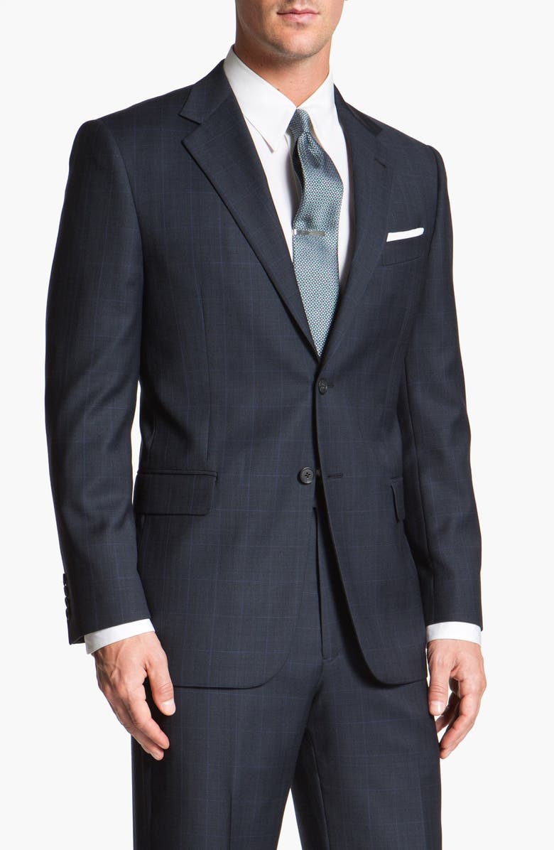 Joseph Abboud 'Signature Silver' Plaid Wool Suit (Online Only) | Nordstrom
