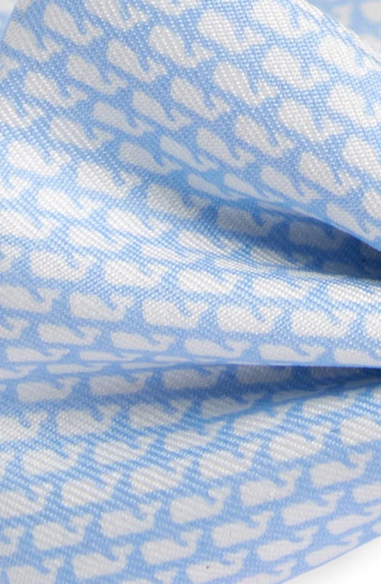Vineyard Vines Kids' Micro Whales Silk Pre-tied Bow Tie In Jake Blue