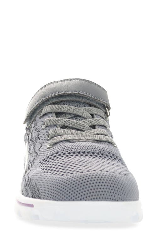 Propét Travelactiv Axial Fx Sneaker In Grey/purple