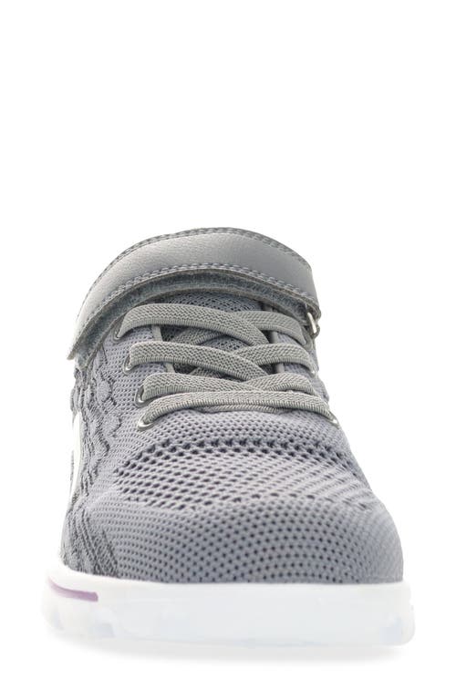 Shop Propét Travelactiv Axial Fx Sneaker In Grey/purple