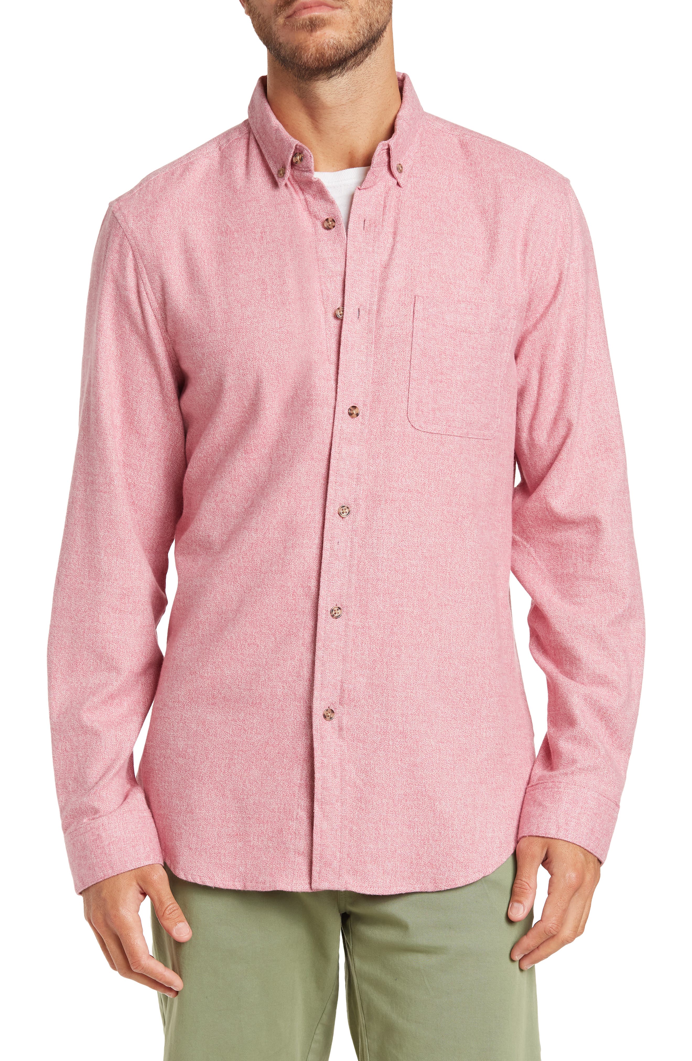 Guglielminotti Cotton Shirt in Coral Mens Clothing Shirts Casual shirts and button-up shirts Pink for Men 