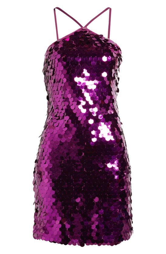 Shop Something New Margo Sequin Minidress In Willowherb