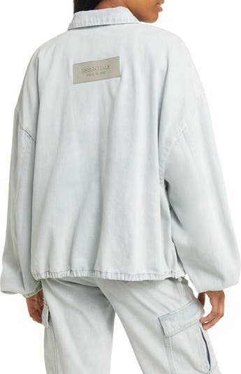 Fear of God ESSENTIALS: Gray Shell Bomber Jacket