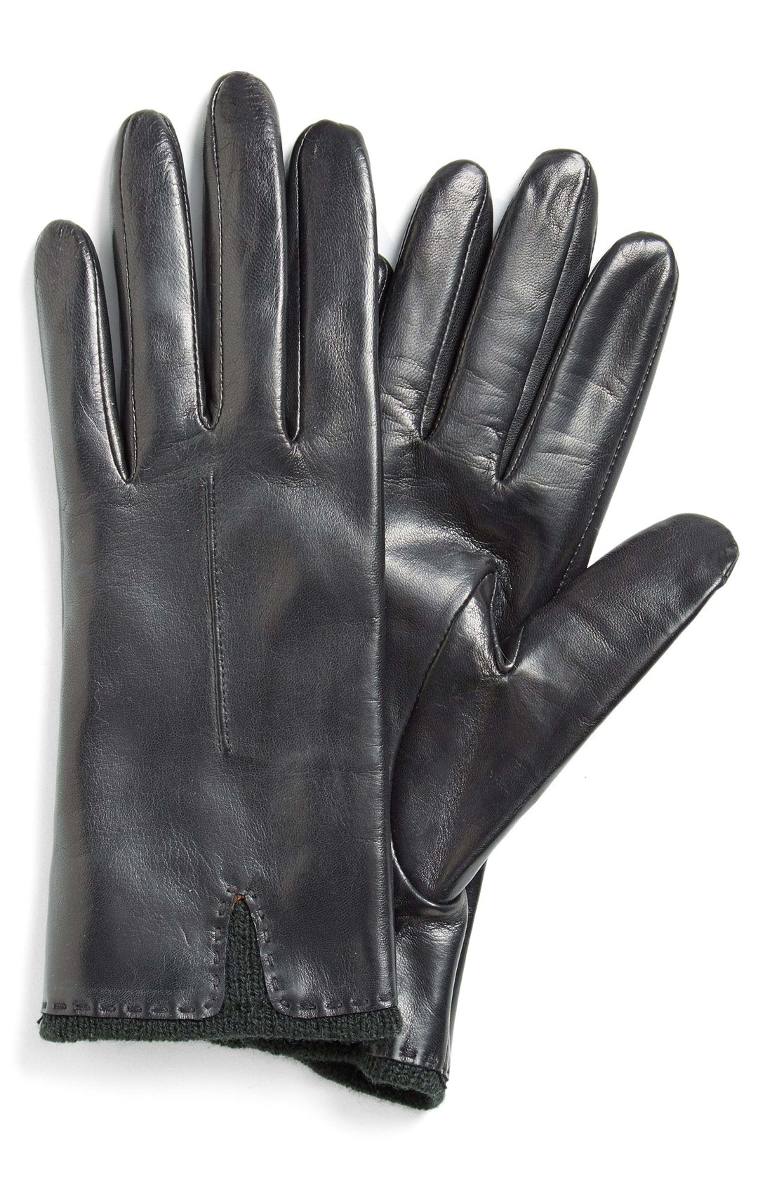 Fownes Brothers Knit Cuff Leather Gloves | Nordstrom