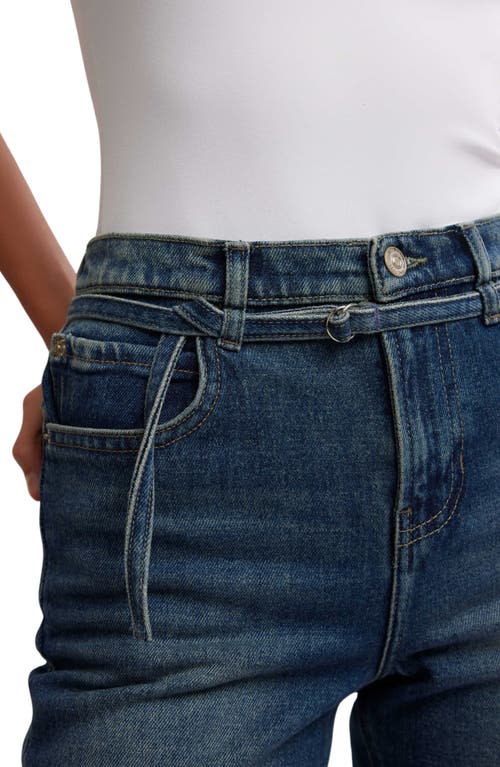 Shop Free People Sabine Belted Slim Bootcut Jeans In Hibernate