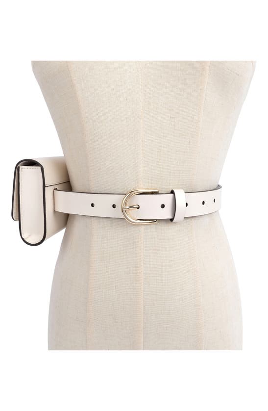 Shop Kate Spade Bow Belt Bag In Cream