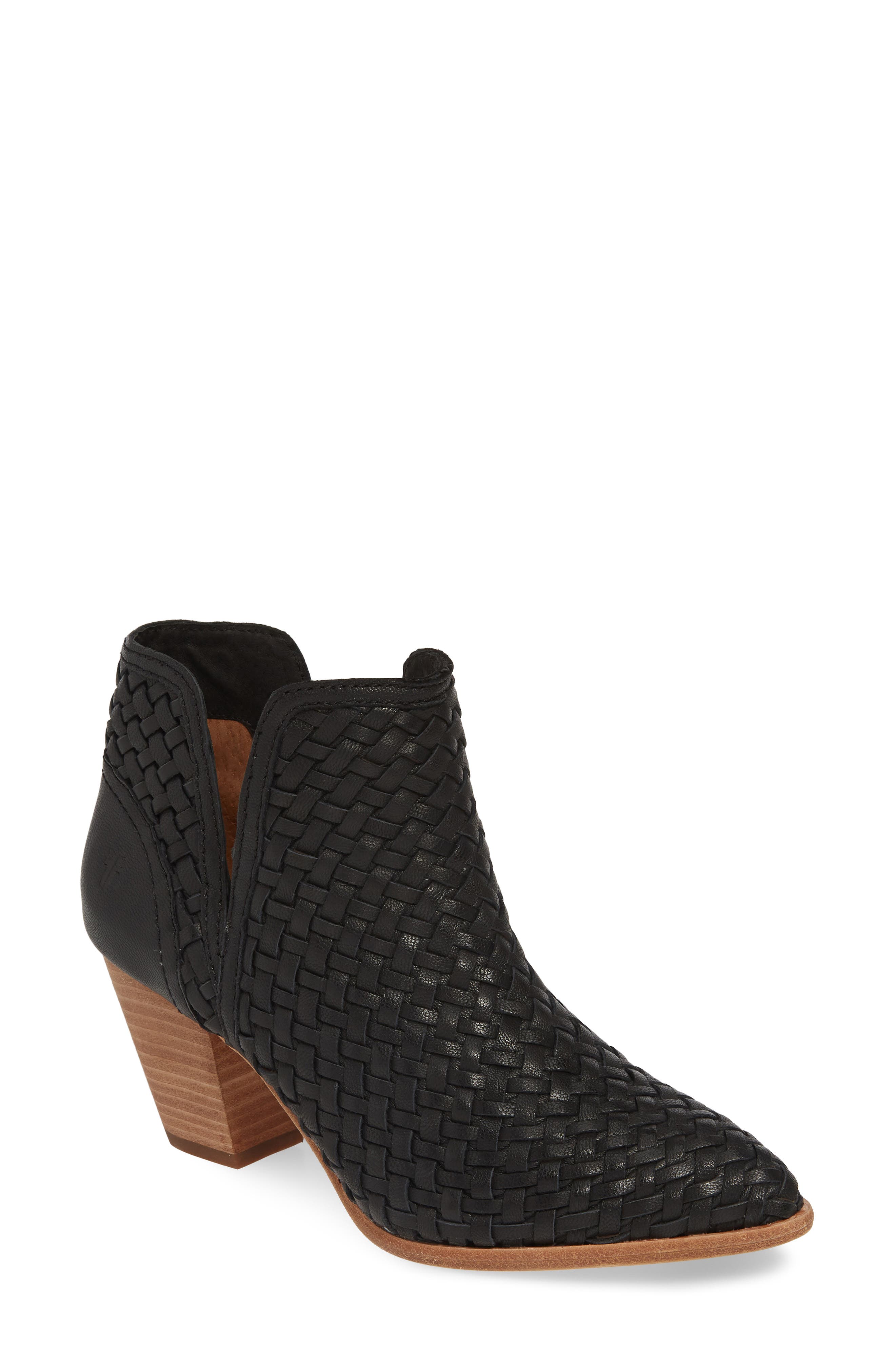 frye reed woven bootie