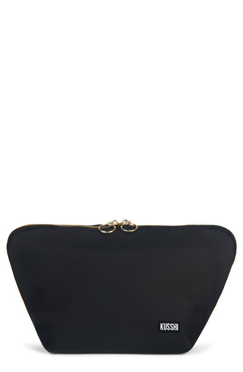 Shop Kusshi Vacationer Makeup Bag In Black/cool Grey