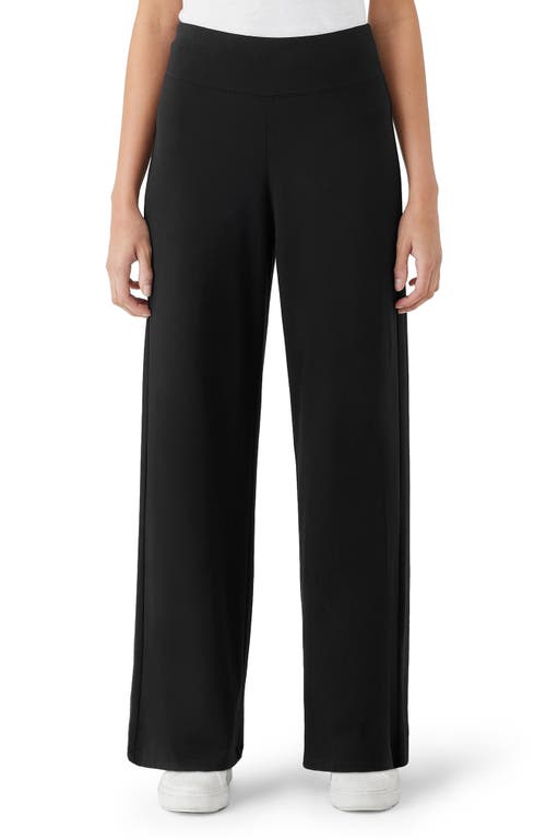 Eileen Fisher Wide Leg Pants Black at Nordstrom,