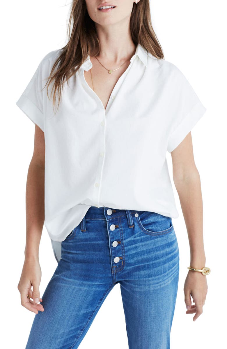 Madewell Central Blouse, Main, color, 