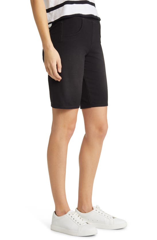 Hue Game Changing High Rise Bermuda Shorts In Black