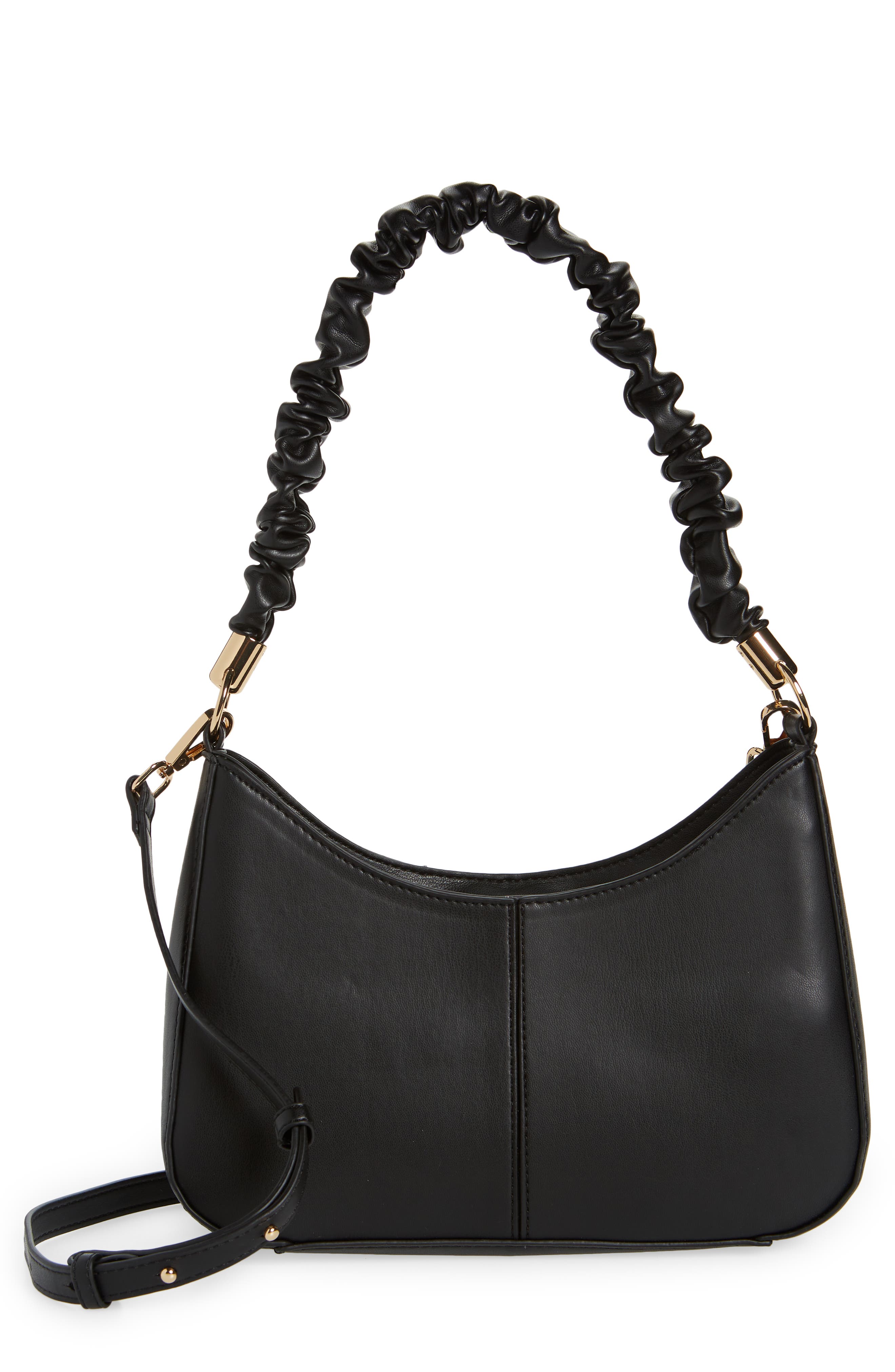 Handbag Faux-leather cross-body bag shoulder bag Black Faux Leather Bag LAAK.