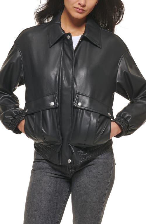 levi's Faux Leather Dad Jacket in Black at Nordstrom, Size X-Large