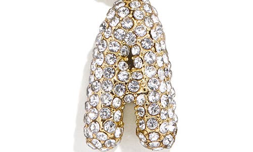 Baublebar Mini Pavé Bubble Initial Necklace In Gold A
